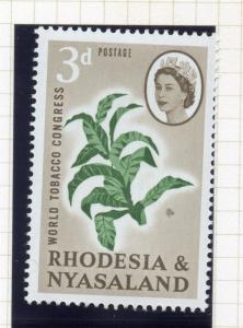 Rhodesia & Nyasaland 1963 Early Issue Fine Mint Hinged 3d. 158215