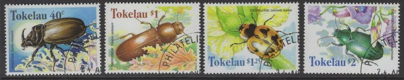 TOKELAU ISLANDS SG278/81 1998 BEETLES FINE USED