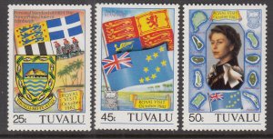 Tuvalu 180-182 MNH VF