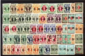 Danzig 61 mint/used values/Dienstmarken