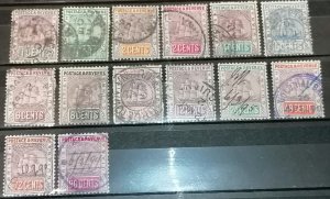 British Guiana 1889-1903 high value set