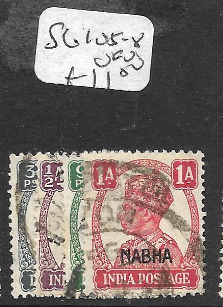 INDIA NABHA (P2309B) KGVI   SG105-8  VFU