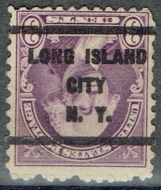 US 1932 3c Washington with inverted precancel from LONG IS CITY NY (720-236.5)!!