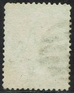 NEW ZEALAND 1864 QV CHALON 1D WMK STAR PERF 12.5 USED 