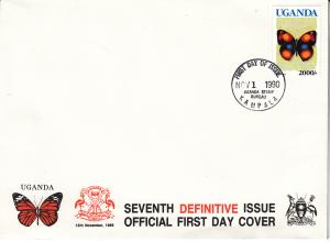 Butterflies - Uganda -1990-2000/- Butterfly fdc