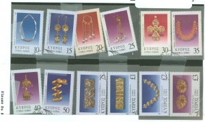 Cyprus #945-956 Used Single (Complete Set)