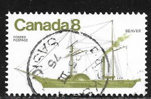 Canada 672: 8c Beaver (paddle-steamer), used, VF
