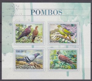 2016 Mozambique 8929-8932KL Birds - Doves 22,00 €