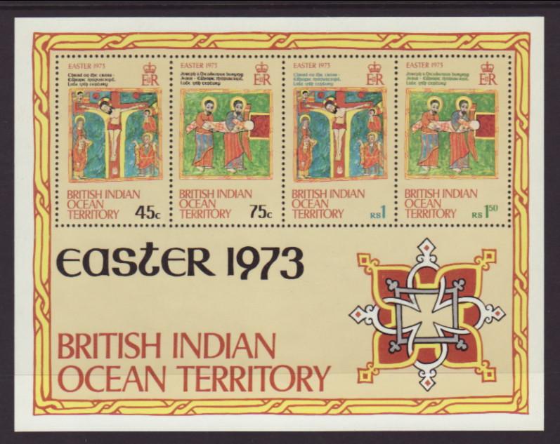 British Indian Ocean Territory 53a Easter Souvenir Sheet MNH VF