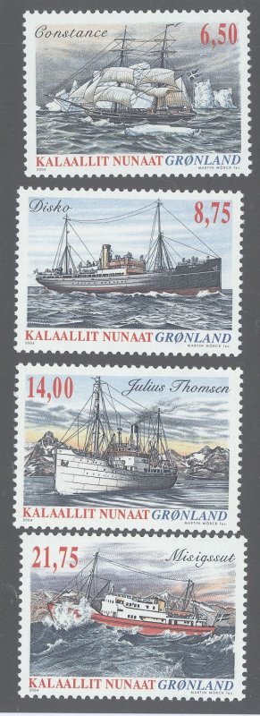 Greenland #434-437  Single (Complete Set)