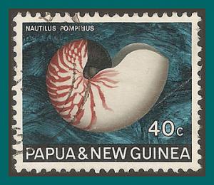 Papua New Guinea 1968 Chambered Nautilus, used  276,SG148