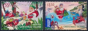 Christmas Island 2011 Christmas Set of 2 SG705-706 Fine Used