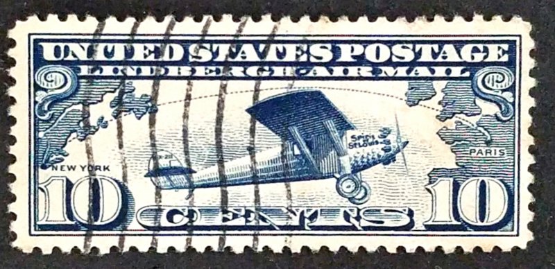 US #C10 Used FVF CV $2.50 …...............(XSP14)  