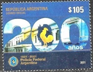 Argentina 2021 MNH Stamps Scott 2935 200 Years of Federal Police