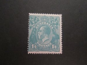 Australia 1927 KGV Sc 76a P14 MH