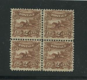 1869 United States Essay Stamp #113-E3e Mint Hinged Original Gum Block of 4