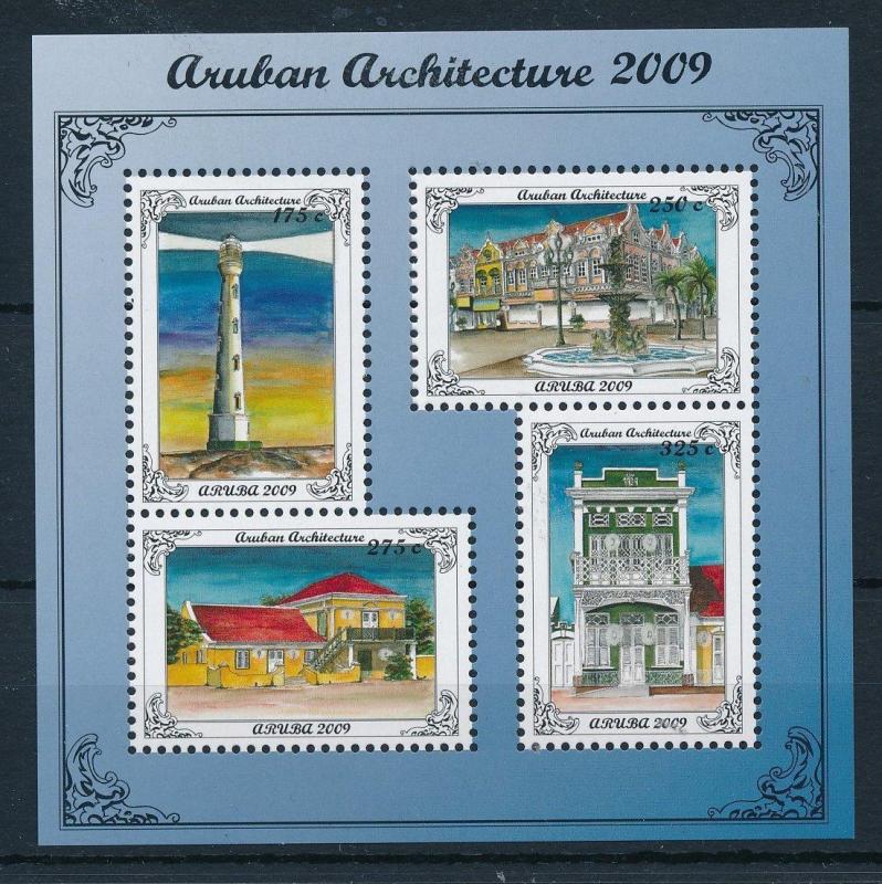 [AR424] Aruba 2009 Architecture Lighthouse MNH Souvenir Sheet