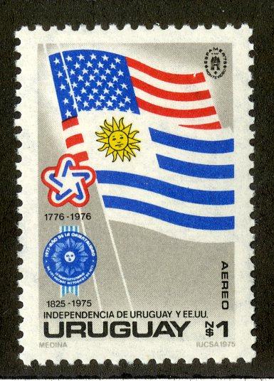 URUGUAY C417 MNH SCV $1.75 BIN $0.90 FLAGS
