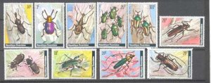 Rwanda 865-74 MNH Insects SCV10.75