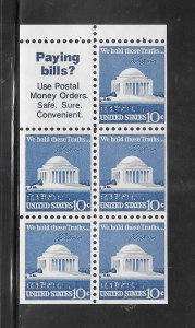 #1510B MNH Complete Booklet Pane