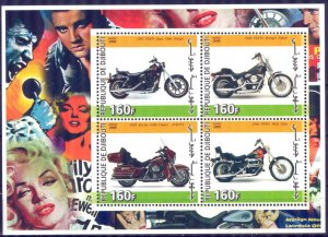 Djibouti 2005 Motorcycles Sheet MNH