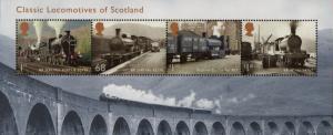 2012 - MS88 MINIATURE SHEET (MS3283) - CLASSIC LOCOMOTIVES OF SCOTLAND