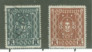 Austria #297-298 Used Single