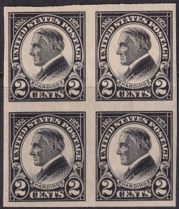 #611 Mint OG, VF, Block of 4 (CV $20) (CV $4.5 - ID37812) - Joseph Luft