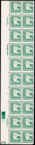 Scott #2111 Eagle D Series Plate Block of 20 Stamps - MNH