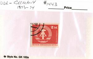 GERMANY DDR #1443 , USED - 1973 - DDR080