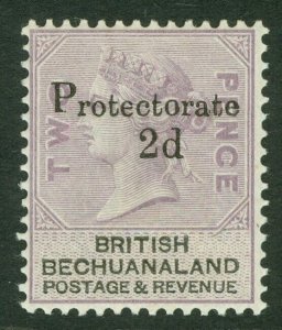 SG 42 Bechuanaland 1888. 2d on 2d lilac & black. Very lightly mounted mint...