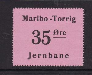 Denmark Railway Stamps Maribo-Torrig Mint Never Hung VGC