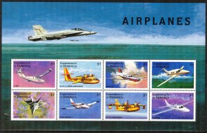 Dominica 1998 Aviation Airplanes sheet MNH