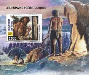 Chad - 2021 Prehistoric Humans, Cro-Magnon - Stamp Souvenir Sheet - TCH210508b 