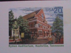 ​UNITED STATES-1999 RYMAN AUDITORIUM, NASHVILLE,TENNESSEE-MNH- POST CARD-VF