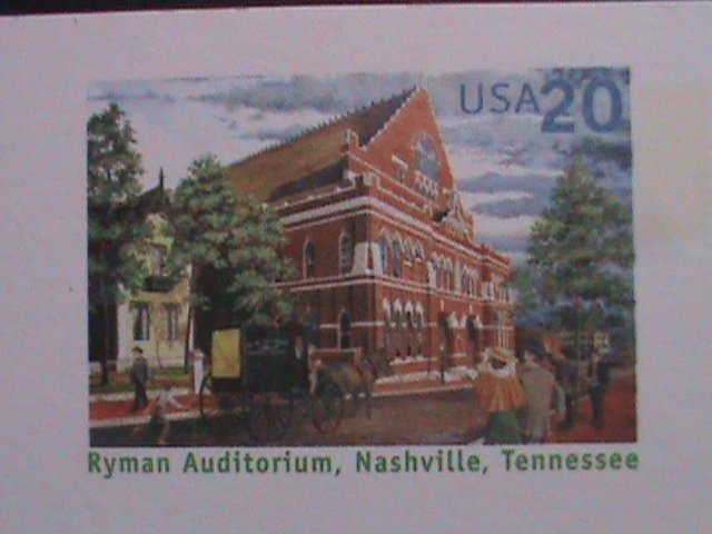 ​UNITED STATES-1999 RYMAN AUDITORIUM, NASHVILLE,TENNESSEE-MNH- POST CARD-VF
