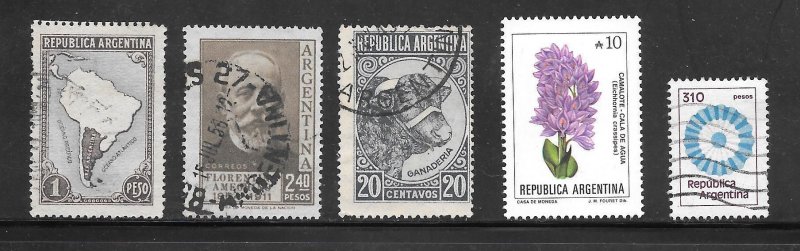 Argentina # (my21) Used 10 Cent Collection / Lot