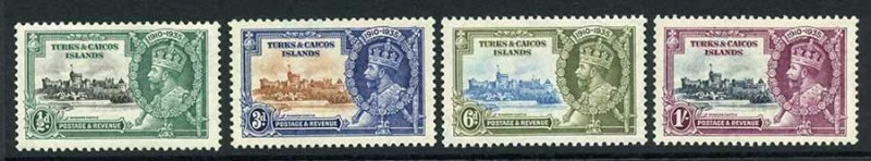 Turks and Caicos SG187/90 1935 Silver Jubilee M/M