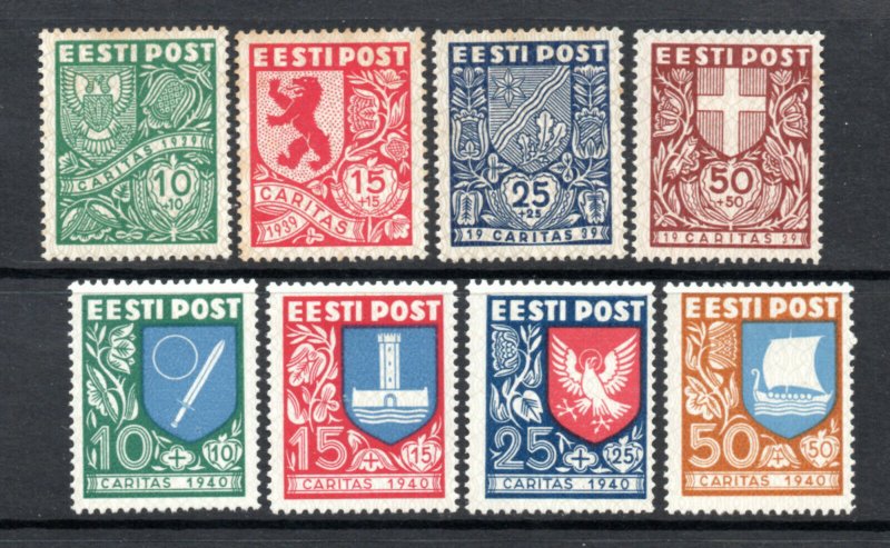 Estonia - Sc# B41 - B49 MH (h rems/ few toned perfs)    -    Lot 0920035