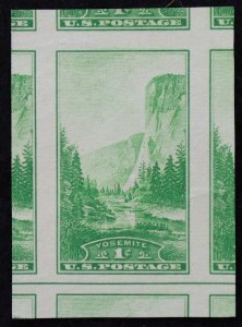 U.S. Mint Stamp Scott #756 1c Yosemite, Superb Jumbo. NGAI. A Gem!