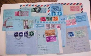 INDIA  AIR LETTERS 6 DIFF. also 5 DIFF. GENERAL PURPOSE 