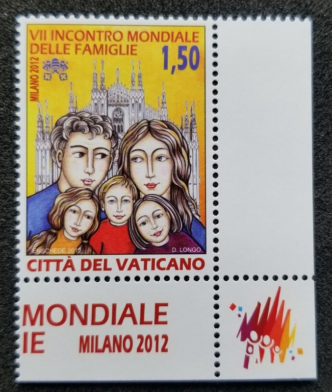 *FREE SHIP Vatican 7th World Family Meeting Milan 2012 Church (stamp title) MNH