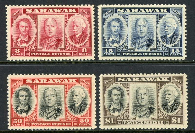 British Colony 1946 Sarawak Stamps Complete Set Scott #155-58 MNH H180 ⭐⭐⭐