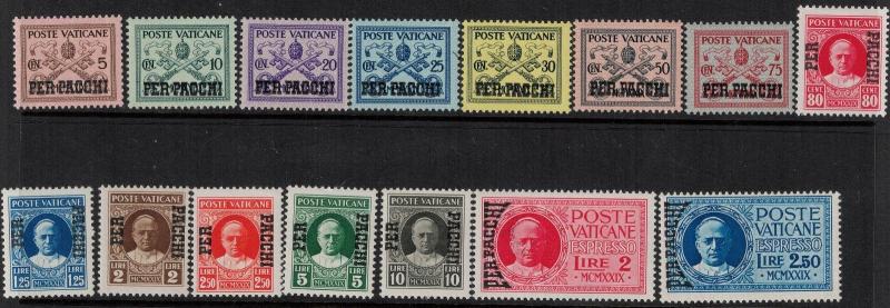 Vatican City 1931 SC Q1-Q153 Mint SCV$ 47.50 Set