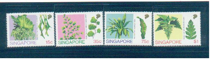 Singapore 1990 Sc 584-7 Ferns MNH