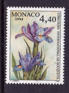 D1-Monaco-Sc#1901-unused NH set-Int'l Flower show-Iris-1994-