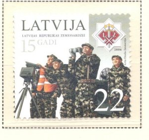 Latvia Sc 657 2006 Self Defence Forces stamp  mint NH