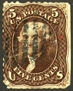 U.S. #76 USED TEAR CREASES