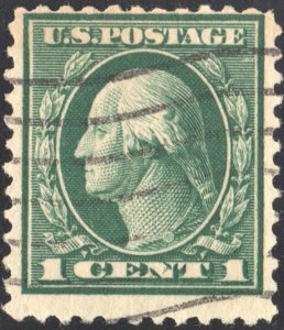 SC#498 1¢ Washington Single (1917) Used