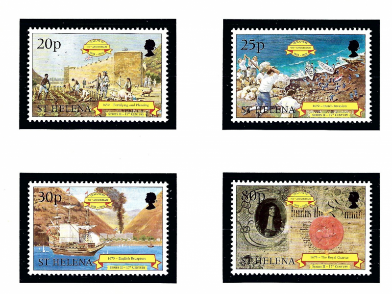 St Helena 712-15 MNH 1998 Discovery of St Helena Anniv